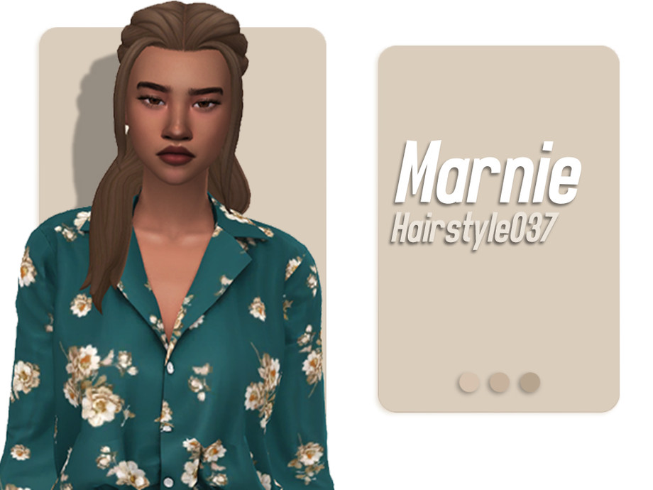 The Sims Resource - Marnie Hairstyle