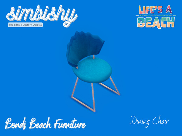 Sims 4 — Life's a Beach - Bondi Beach - Dining Chair by simbishy — Bring the beach right into your sims' home with the