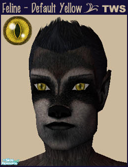Sims 2 — Default Replacement Feline Eyes - Yellow by wildstar24 — REPLACES MAXIS DEFAULT BROWN EYES! Modeled from a real