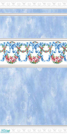 Sims 2 — Blue bows by devilishdawn — wall