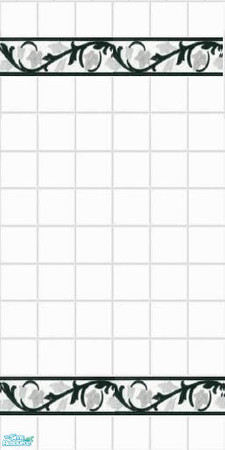 Sims 2 — Black on white by devilishdawn — tile wall