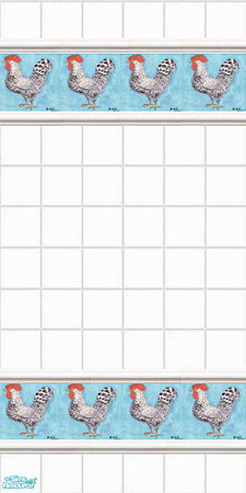 Sims 2 — Roosters 2 by devilishdawn — tile wall