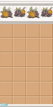 Sims 2 — Kitchen fruits 3 by devilishdawn — tile wall