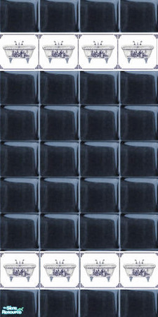 Sims 2 — Bathtubs navy by devilishdawn — tiled wall