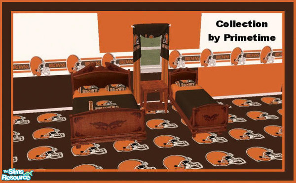 Sims 2 — PT NFL Cleveland Browns Bedroom by Primetime024 — This collection is for all Brown fans. It is a complete