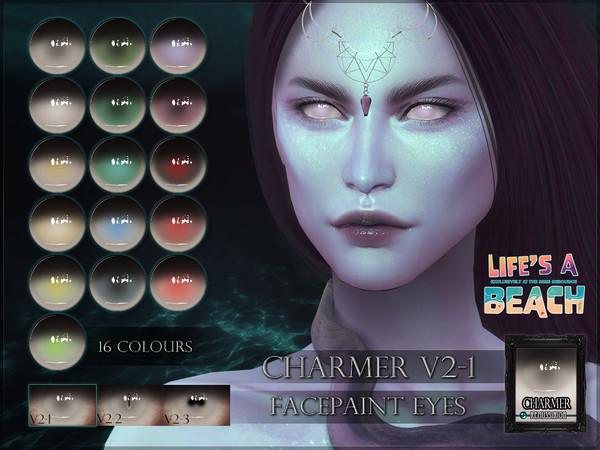 Sims 4 — RemusSirion_eyes_326_CharmerV2-1_LifesABeach.package by RemusSirion — Charmer, facepaint eyes in 15-16 colours,