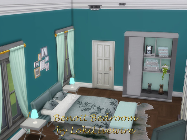 Sims 4 — Benoit Bedroom by LokiLivewire — Great bedroom for a male teen, or the young man moving out for the first time.