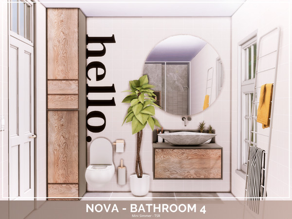 Sims 4 — Nova Bathroom 4 - TSR only CC by Mini_Simmer — Room type: Bathroom
