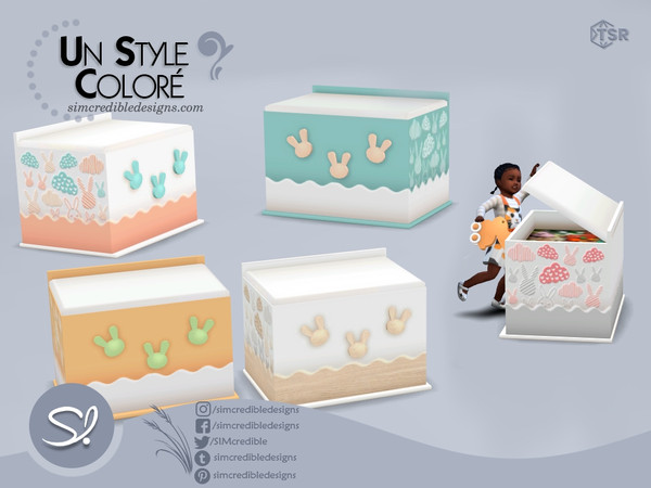 Sims 4 — Un Style Colore Toybox by SIMcredible! — 