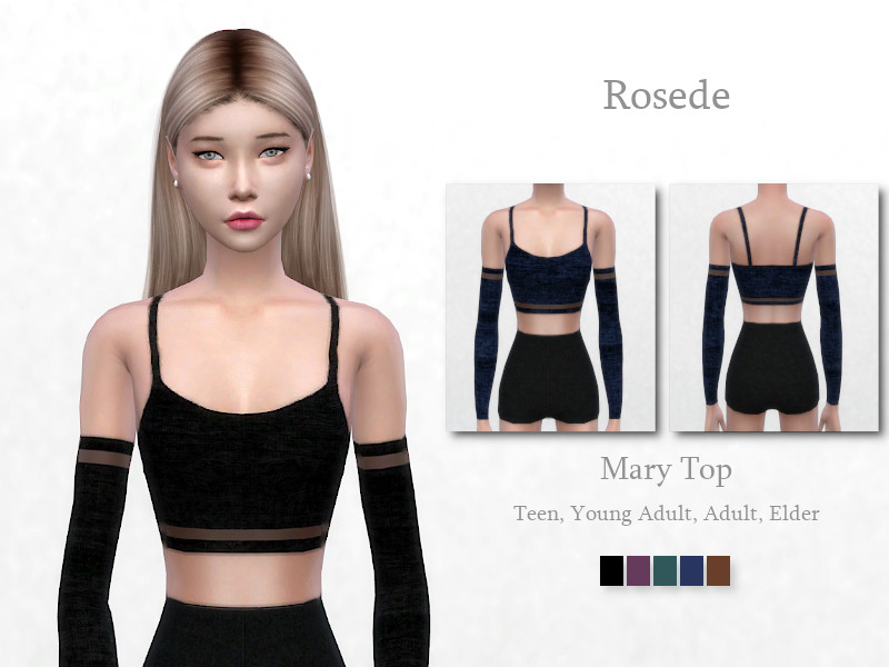 Sims 4 The Sims Resource | Mary Top by TSR Creator