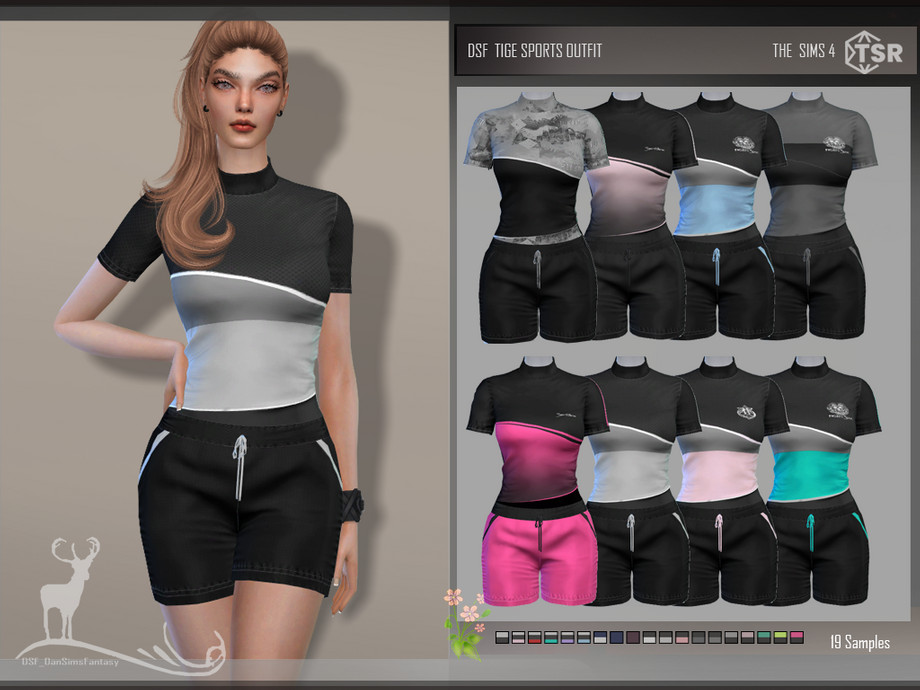 The Sims Resource - TIGE SPORTS OUTFIT