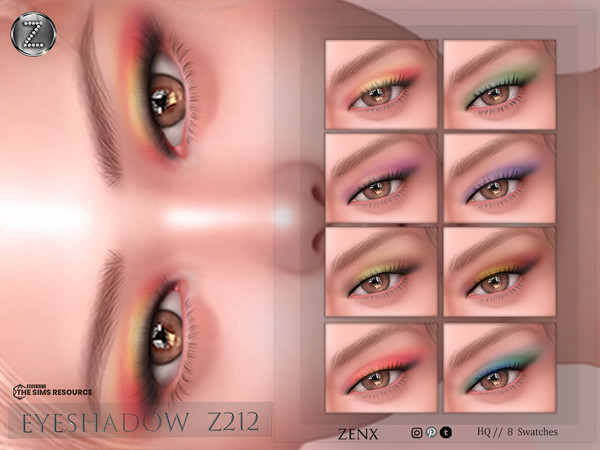 Sims 4 — [ZENX] EYESHADOW Z212 by ZENX — Base Game