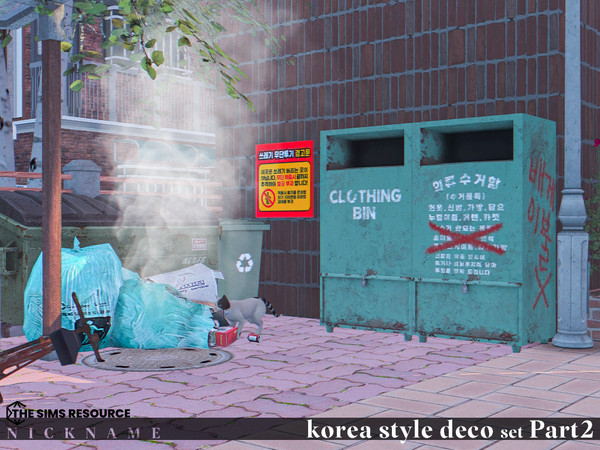 Sims 4 — korea style deco set_Plastic Basin V1 by NICKNAME_sims4 — 10 package files. korea style deco set_clothing bin
