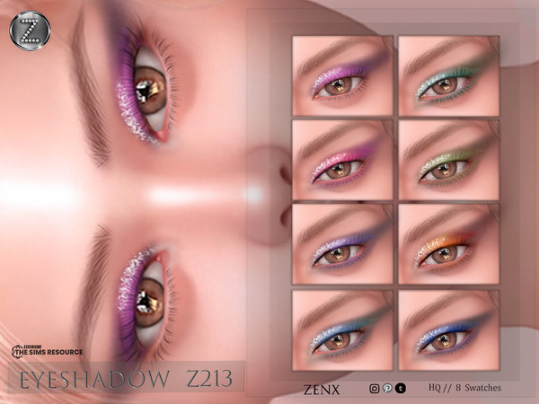 Sims 4 — [ ZENX] EYESHADOW  Z213 +HQ by ZENX — Base Game