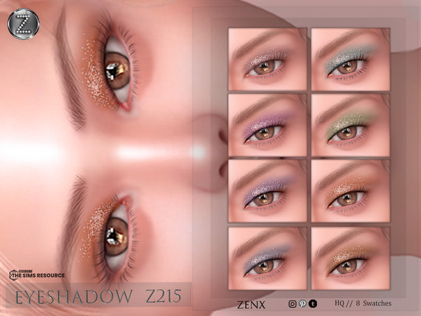 Sims 4 — [ ZENX] EYESHADOW  Z215 +HQ by ZENX — Base Game
