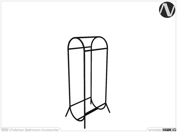 Sims 3 — Fullerton Towel Holder Stand by ArtVitalex — Bathroom Collection | All rights reserved | Belong to 2023