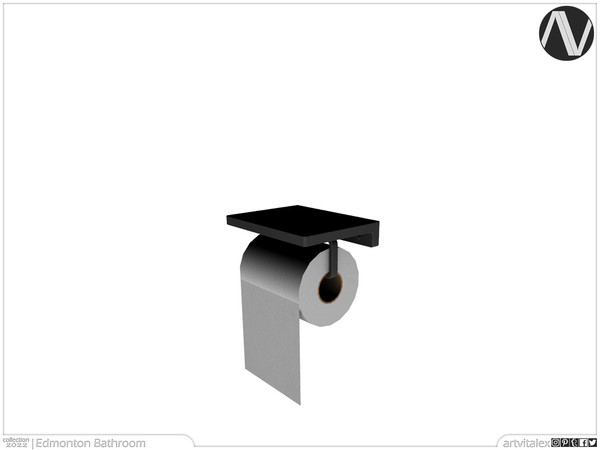 Sims 3 — Edmonton Toilet Paper Holder by ArtVitalex — Bathroom Collection | All rights reserved | Belong to 2023