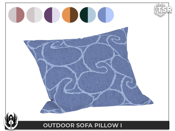 Sims 4 — Nemesis_im - Outdoor Sofa Pillow I by nemesis_im — Designed by Nemesis_im Outdoor Sofa Set / 2023