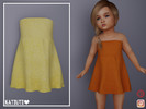 Sims 4 — Toddler Summer Dress by Katiuti — A short summer dress to wear at the beach or very hot weather for toddler