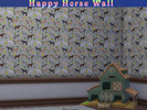 Sims 4 — Happy Horse Wall by Kumi80 — Happy Horse Wall for a happy Sim Kid. Create by Kumi80 with Sims 4 Studio.