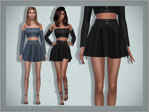 The Sims Resource - Alicia Skirt.