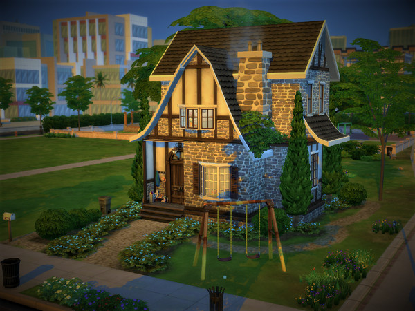 Sims 4 — The Cypresses by sgK452 — Family house for a couple with a teenager, city or countryside, this little house has