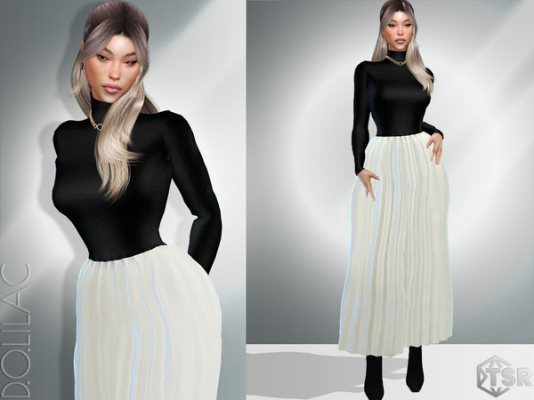The Sims Resource - Maxi Dress DO987