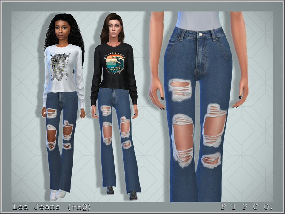 The Sims Resource - Lea Jeans (Bootcut).