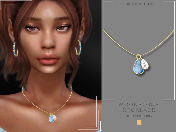 The Sims Resource - Moonstone Necklace