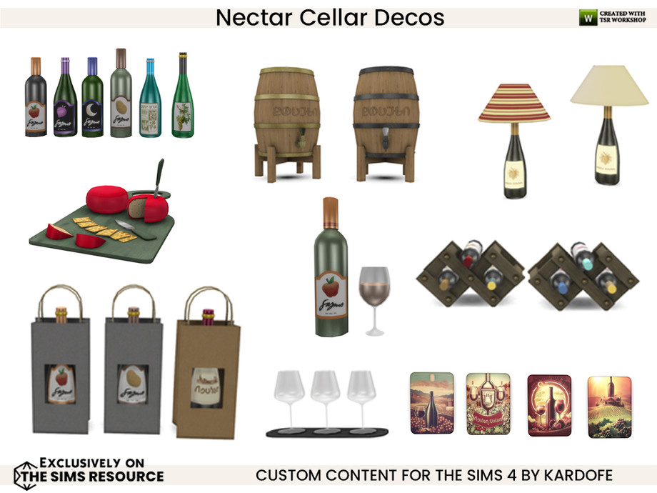 The Sims Resource Nectar Cellar Decos