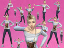 Sims 4 — GOT to the beat 'Stamp On It' Dance&Sing Animation Pose by ParaSim_creations — This is chorus part of GOT to