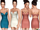 Sims 3 — Lace Backless Bodycon Dress by ekinege — Dress featuring a keyhole back, lace bodice and sleeveless. 