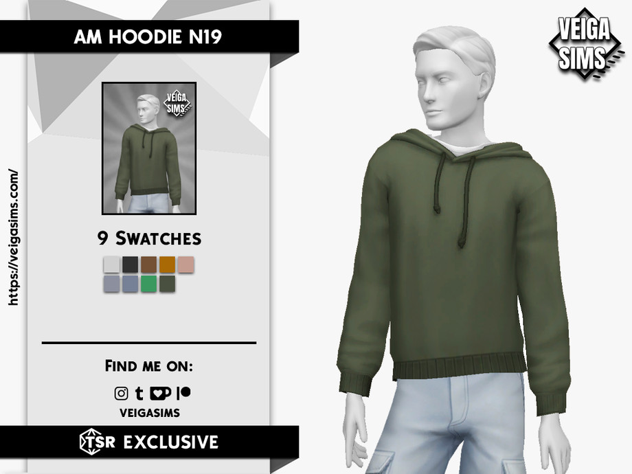 The Sims Resource - AM Hoodie N19