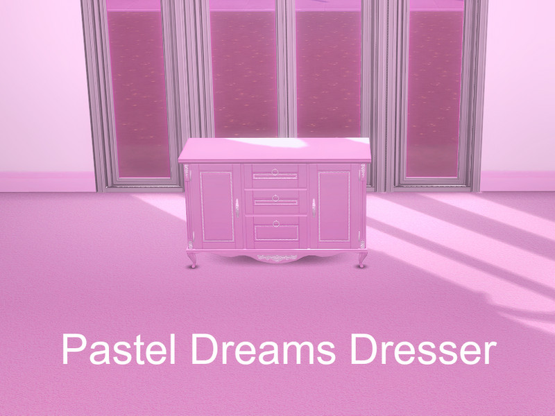 Sims 4 Pastel Dreams Dresser by BlackCat27