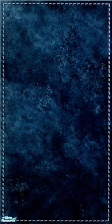 Sims 2 — leather look wall set - blu pelle by skinflin — deep rich blue