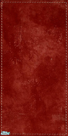 Sims 2 — leather look wall set - ambra wall by skinflin — rich red wall..