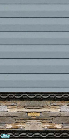 Sims 2 — jgk wedgewood siding w stone base by ljkane — wedgewood vinyl siding with a stone base and edging