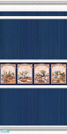 Sims 2 — Kitchen navy 1 by devilishdawn — white trimmed wood