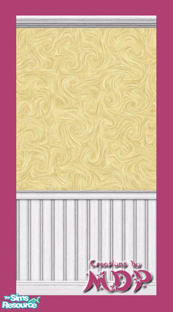 Sims 2 — MDP Golden Swirl Panels in White by MelandStv — There are 20 colourful walls in this set. They are part of my