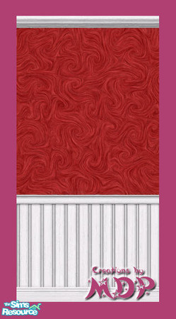 Sims 2 — MDP Crimson Swirl Panels in White by MelandStv — There are 20 colourful walls in this set. They are part of my