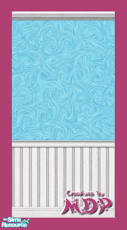 Sims 2 — MDP Azure Swirl Panels in White by MelandStv — There are 20 colourful walls in this set. They are part of my