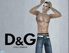 Sims 2 — Dolce & Gabbana Jeans by ChazDesigns — A set of 4 D&G jeans with a modern day lowrised look. A D&G