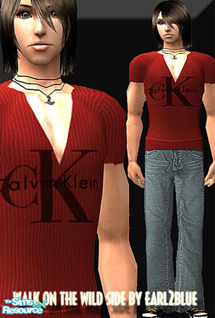 Sims 2 — Walk on the Wild Set by E2b recolor 3 by earl2blue — For adventurous male sims who love to show their well toned