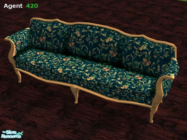 Sims 2 — Fruity Green Luxery Type Sofa by Agent420 — This is a greenish version of the fruity couch that comes with the