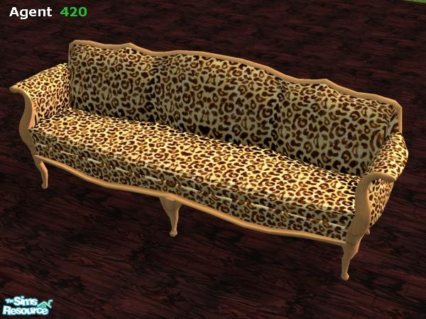 Sims 2 — Leopard Style Luxery Type Sofa by Agent420 — This Leopard Style Luxery Type Sofa is perfect for room. Recolor of