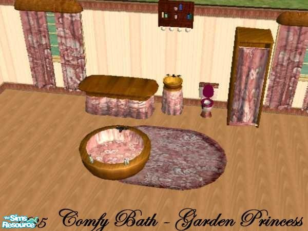 Sims 2 — Garden Princess Bath by ead425 — Garden Princess Bath recolor of Comfy Bath-MESHES Bathroom made to coordinate