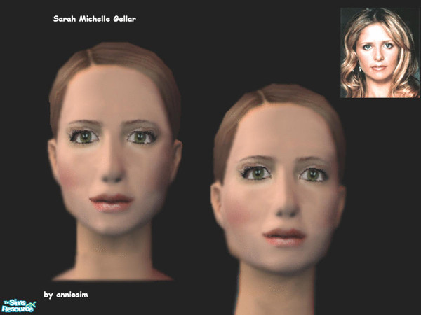 Sims 2 — Sarah Michelle Gellar by annefranzen — During 1997 she became known to the cinema audience when she appeared in