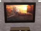 Sims 4 — Majestic Tigers Pt1 by LokiLivewire — A collection of landscaped oriented paintings featuring gorgeous tigers.