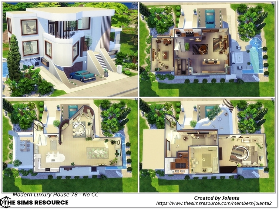 Luxury Mansion Floor Plans Sims The Sims Resource Modern Luxury