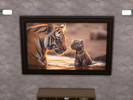 Sims 4 — Majestic Tigers Pt2 by LokiLivewire — A collection of landscaped oriented paintings featuring gorgeous tigers.